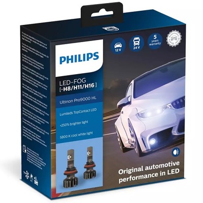 PHILIPS ЛАМПОЧКА LED (СВЕТОДИОД ) ULTINON H8/H11/H16 PRO9000