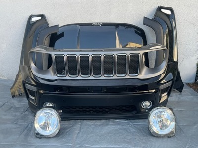 Jeep renegade lift бампер капот перед kompletny 2019- чорний 1.3 бензин фото №1
