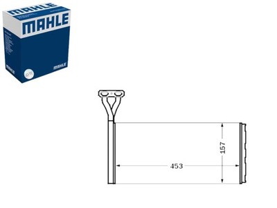 ŠILDYTUVAS 157X453X32MM SCANIA 4 P G R T DC09.113-DT16.08 05.95- 