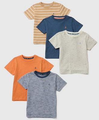 5-pack T-SHIRT KOTWICA 6-7L