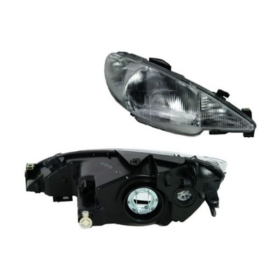 Peugeot 206 98-03 лампа правая фара правый фото №1