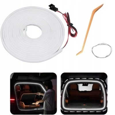 Освітлення світлодіодні led 12v салону автомобіля стрічка кабіни багажника автомобіля 4m фото №1