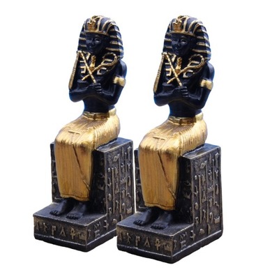 Zestaw 2 figurek egipskiego faraona rękodzieło