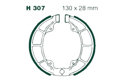 ZAPATAS DE TAMBOR DE FRENADO EBC 307 PEUGEOT KISBEE 100  
