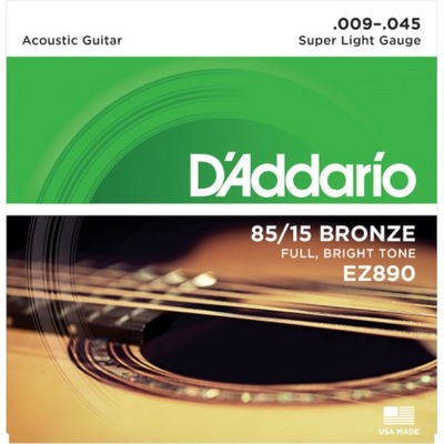 Str.D'addario EZ890 do gitary akustycznej 9-45