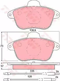 PADS BRAKE CITROËN TRW  