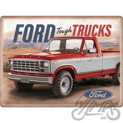 PLACA PLAKAT 30X40 FORD TOUGH TRUCKS F25 23324  