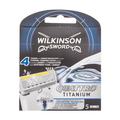 Wkłady do maszynek Wilkinson Quattro Titanium 5 sztuk