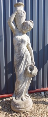 posąg figura ogrodowa kobieta fontanna