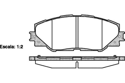 REMSA КОЛОДКИ ГАЛЬМІВНІ TOYOTA AURIS 1.4 VVTI (NRE1