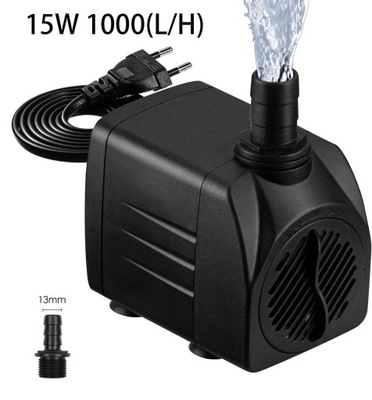 Pompa do akwarium, Zatapialna Pompa Wody do Napowietrzania i Filtracji 15W