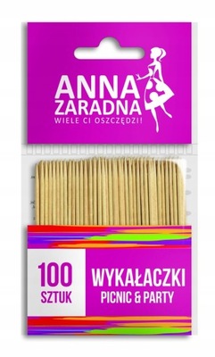 Wykałaczki w woreczku drewniane 100szt AZ