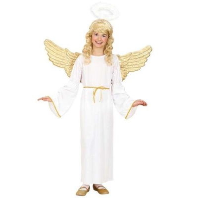 strój ANIOŁ aniołek AUREOLA opaska PASEK 158 cm