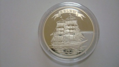 Moneta CFA 2006 1000 franków - żaglowiec Belem srebro