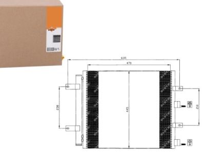 Конденсатор кондиціонера jaguar s-type xf 99- nrf фото №1