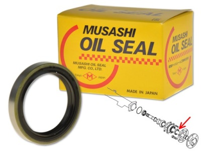 Mitsubishi l400 94-01 сальник полуось задняя наружный фото №1