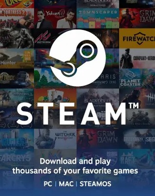 Steam Gift Card 10€ EUR Steam Wallet