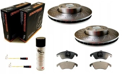 Гальмівні диски гальмівні колодки mercedes w204 w212 c207 slk r172 перед 322mm перфоровані фото №1