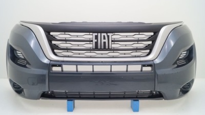 Fiat ducato lift 21-24 бампер передній перед решітка радіатора фото №1