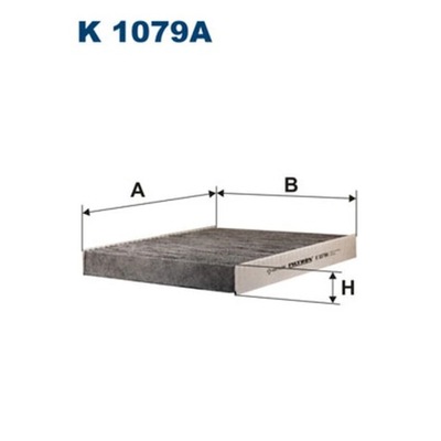 ФІЛЬТР, ВЕНТИЛЯЦІЯ СТОРОНИ ПАСАЖИРА ФІЛЬТРON K 1079A