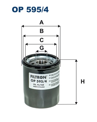 FILTRO ACEITES FILTRON OP 595/4 OP5954  