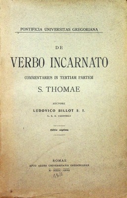 De Verbo Incarnato 1927 r.