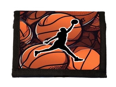 Portfel na Rzep JORDAN SPORTOWY materiałowy portfel NBA