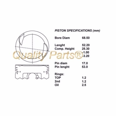 Iap quality parts 101-20064 поршень фото №1