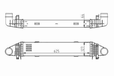 HART INTERCOOLER AUŠINTUVAS ORO MERCEDES W204 180CGI 07- 