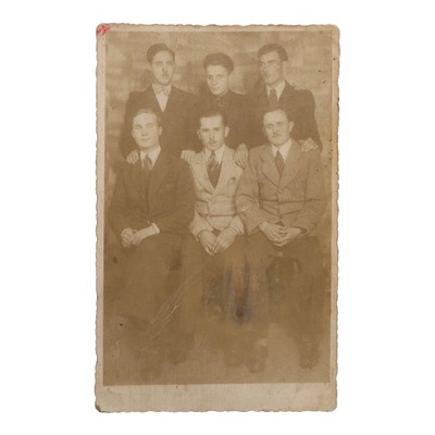 stare zdjęcie FOTOGRAFIA mężczyźni II WŚ WŁOCŁAWEK 1941