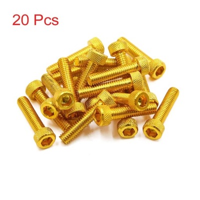 20/30/50pcs M5/M6x30mm Bolts Screws Aluminum Alloy Universal Motorcy~16684