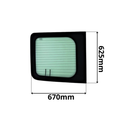 Стекло левая задняя w дверь nissan primastar nowa задняя 0243 фото №1