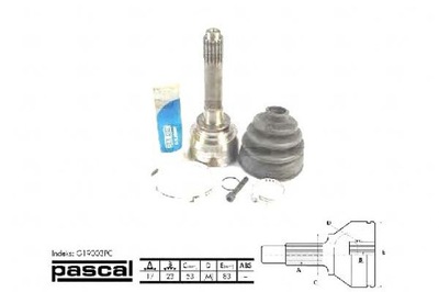 Pascal набор шарнир приводной isuzu trooper samoc фото №1