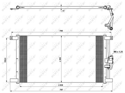 RADUADOR DE ACONDICIONADOR - CONDENSADOR EASY FIT 35640  