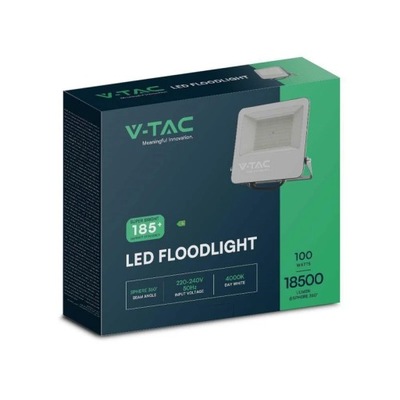 V-TAC PROYECTOR DIODO LUMINOSO LED V-TAC 50W 185LM/W NEGRO VT-44  