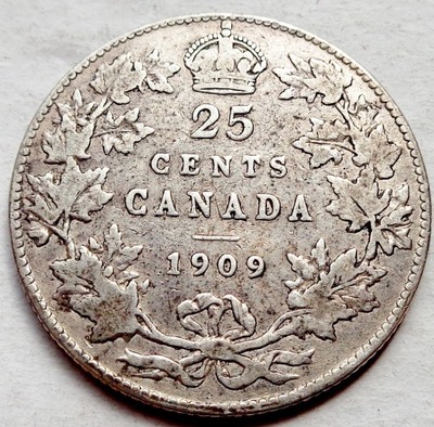 MK - Kanada - 25 centów - 1909 - Edward VII - srebro