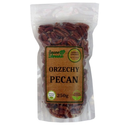 Orzechy PECAN PEKAN 250g Łuskane Smaczna Przekąska