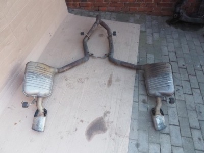 Mercedes w212 универсал 350 3.0 cdi 4-matic труба выхлопная гаситель фото №1