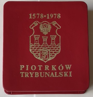 pudełko po medalu Piotrków Trybunalski 1578-1978 na medal