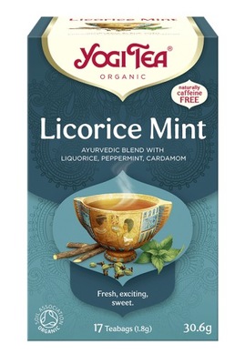 Herbata Yogi Tea Licorice Mint - Lukrecja z miętą (17x1,8g)