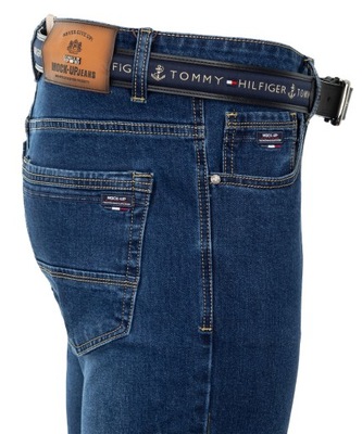 Spodnie jeansy niebieskie ELASTYCZNE DŻINSY W40 L34