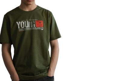 T-shirt Koszulka młodzieżowa dzięcięca KHAKI 140