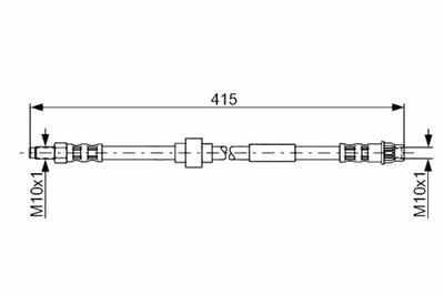 BOSCH CABLE BRAKE ELASTIC FRONT LEFT/RIGHT RENAULT TRAFIC II TRAFIC  