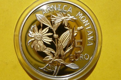 5 EURO LUKSEMBURG 2010 ARNIKA GÓRSKA RZADKA Ag/Au