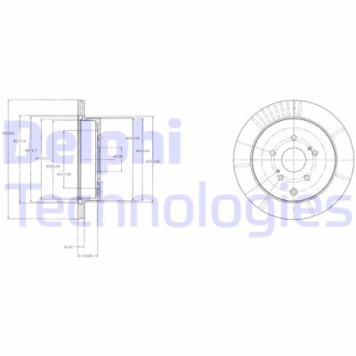 Диск гальмівна delphi фото №1