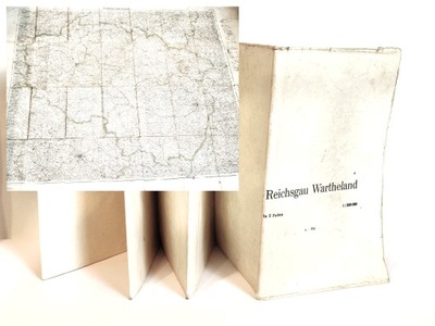 1941 - MAPA 1:300 000 / REICHSGAU WARTHELAND IN 2 FARBEN - KRAJ WARTY /802