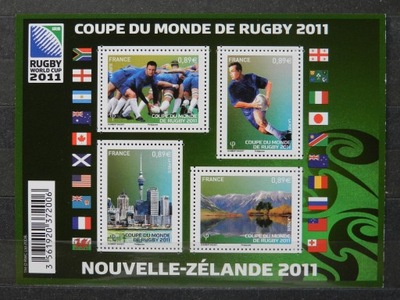 Francja Mi. Blok 154 ** / 2011 - Rugby