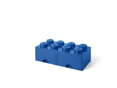 LEGO 40061731 Pojemnik na klocki z szufladami 4x2 niebieski