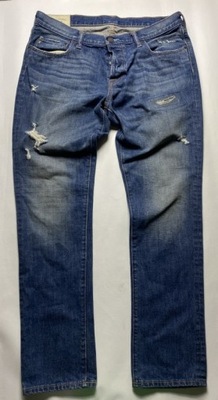 Abercrombie & Fitch granatowe Spodnie skinny Jeansy W 36 L 32