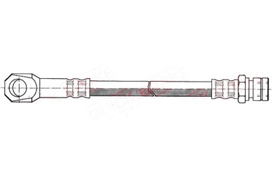 QUICK BRAKE ПАТРУБОК ТОРМОЗНОЙ ГИБКИЙ ПЕРЕД L/P MERCEDES MB W631